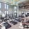 large, windows brighten first floor fitness center